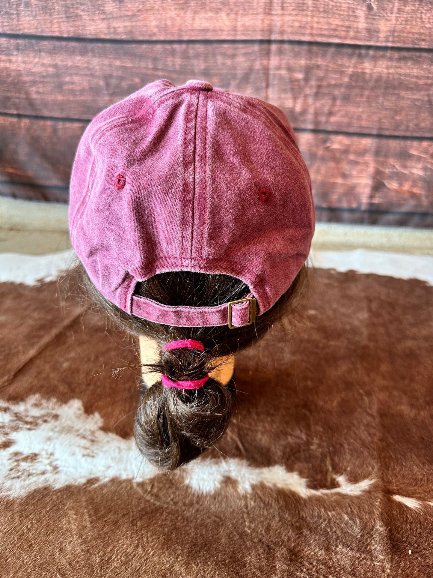 Back of Traditional ball cap