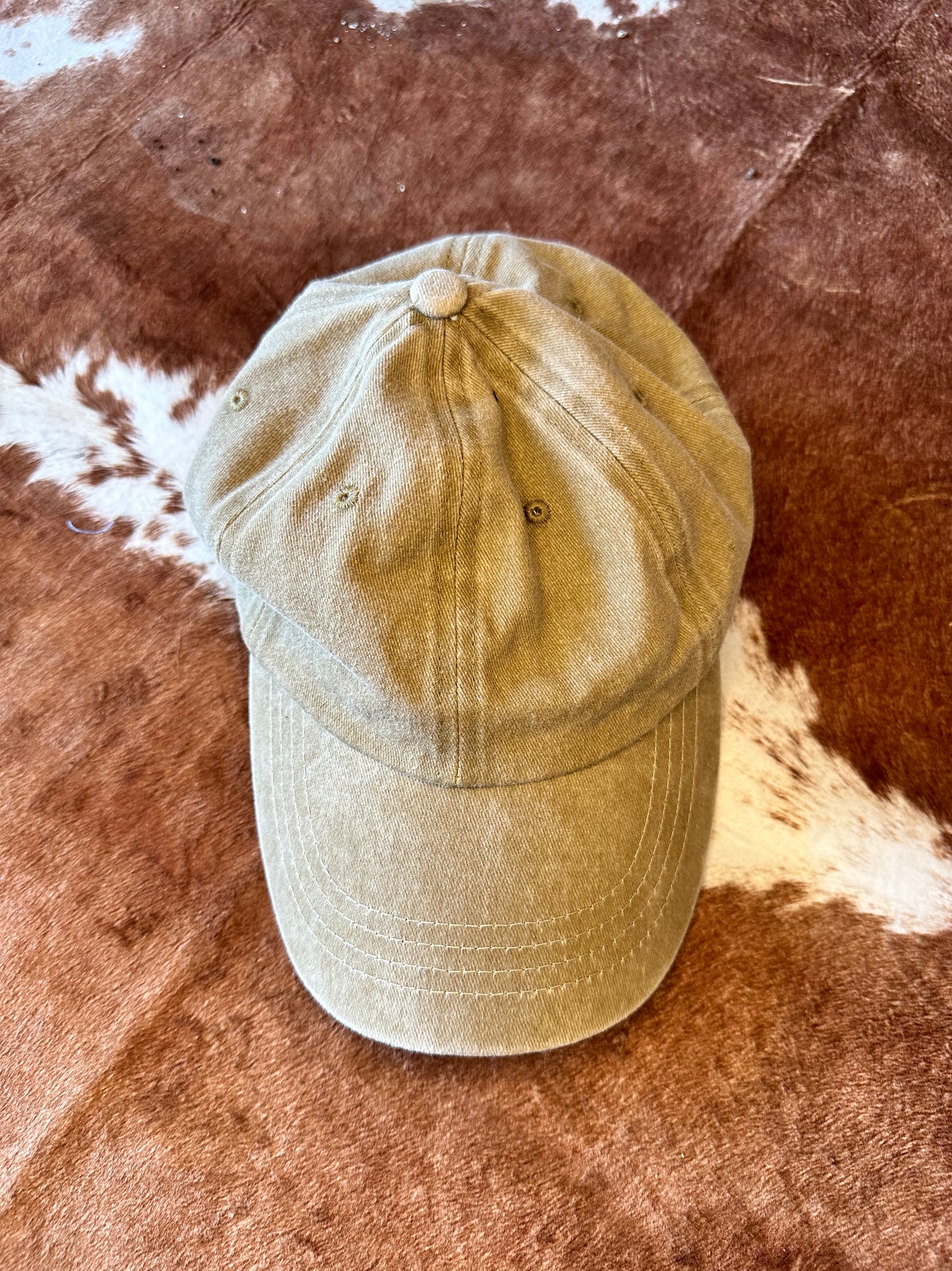 khaki ball cap