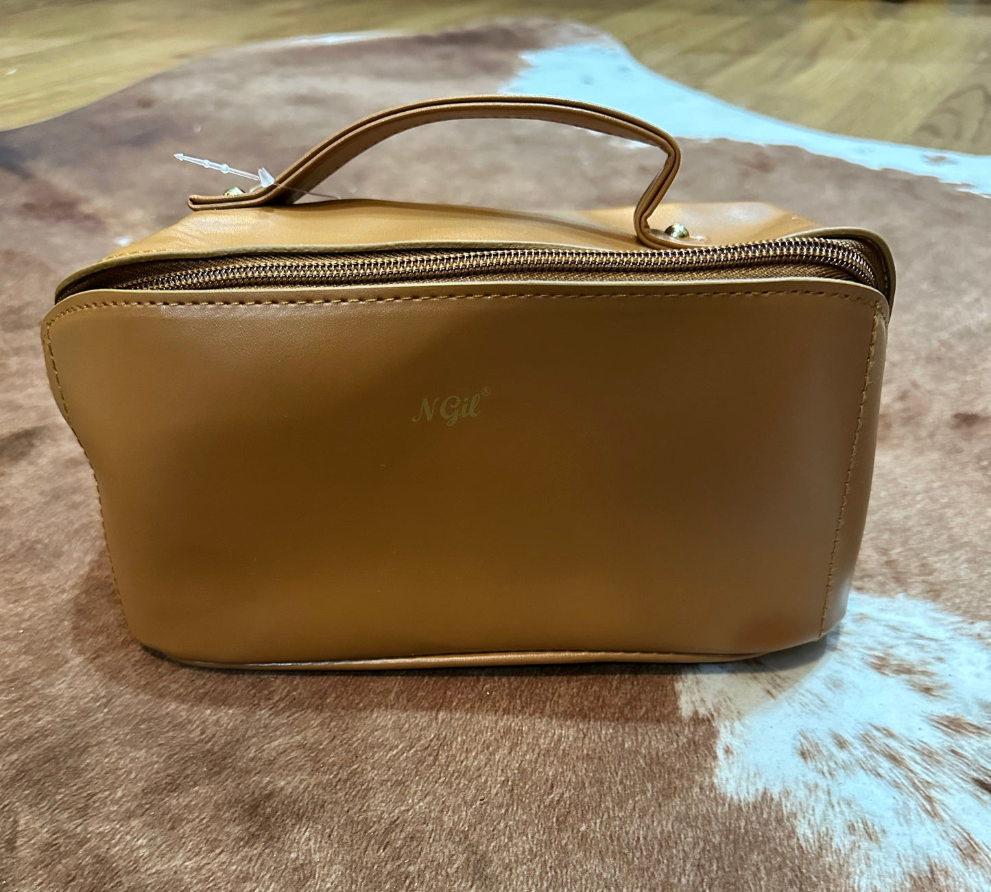 Brown Faux Leather travel bag