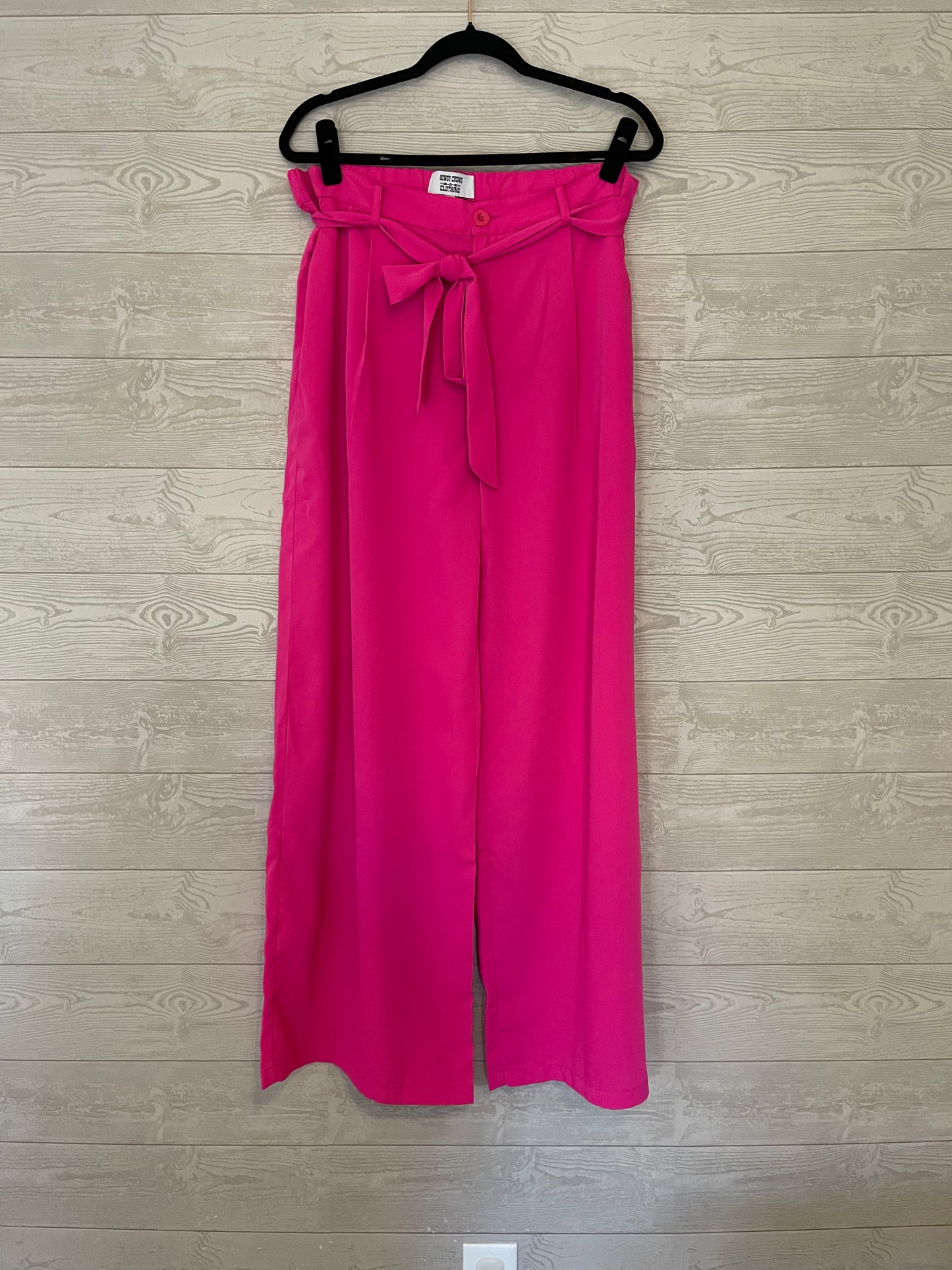 Pink wide leg pants