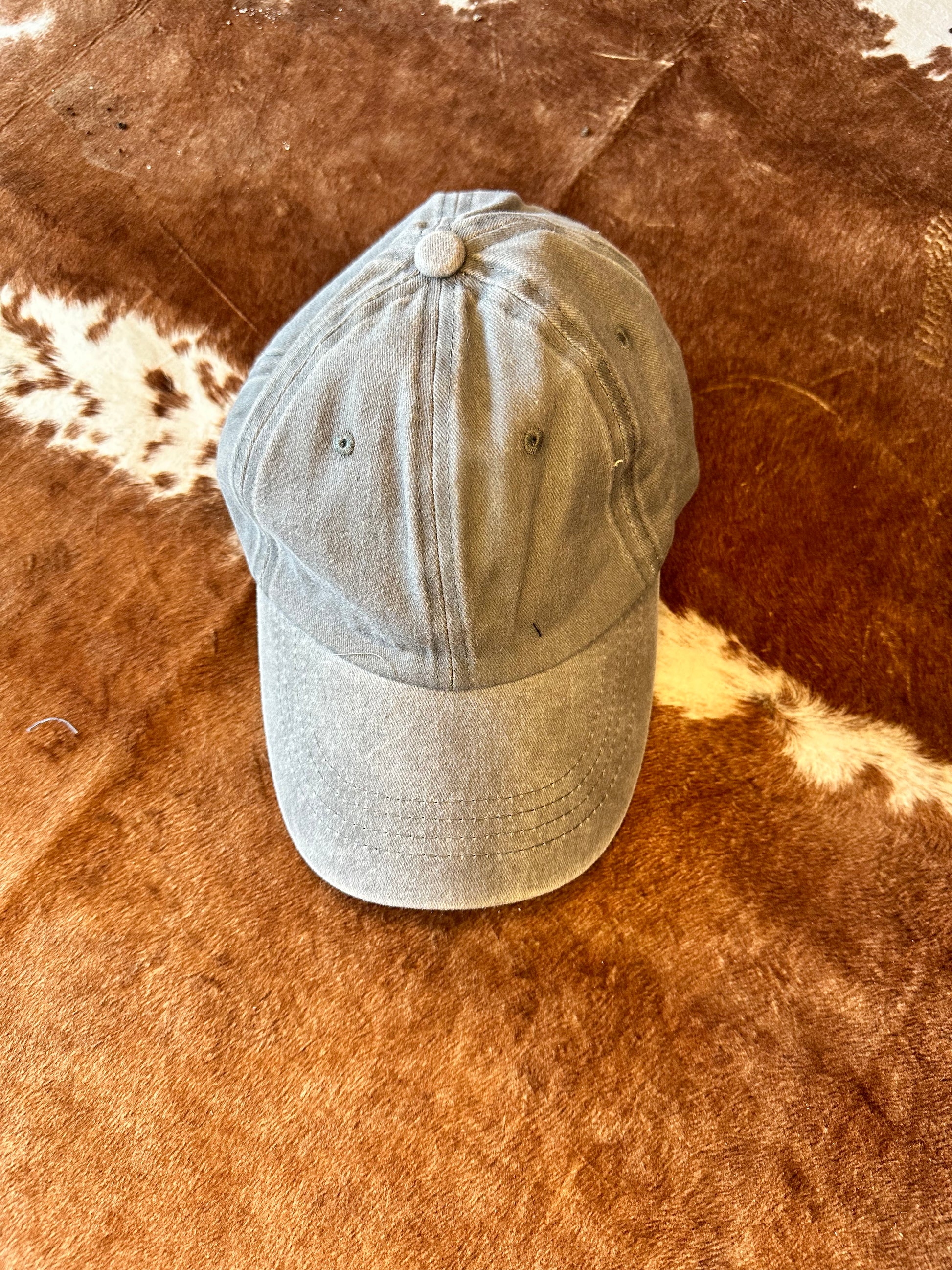 light grey ball cap
